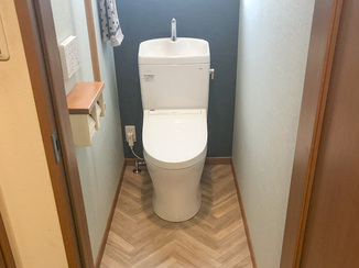 トイレリフォーム おしゃれで使いやすい２ヶ所のトイレと、便利なインターホン